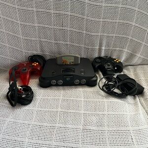 Nintendo 64 Black and Red Console Bundle